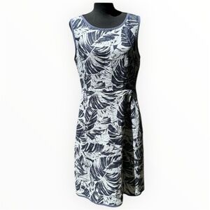 MaxMara weekend 100% cotton Prince Leaf Print Dress size 14
